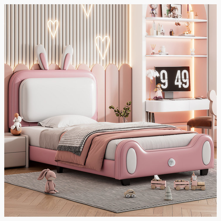 Twin best sale wingback bed